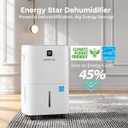 80 Pints Energy Star Dehumidifier for Basement with Drain Hose, 6000 Sq. Ft