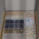 Xylise Jewelry Making Supplies Kit Natural Stone Beads for Irregular Natural Stone with for DIY Craft Bracelet Necklace Earrings for Adults (Blue dot Color)