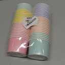 MATICAN Paper Ice Cream Cups, 50-Pack 5.5-oz Disposable Dessert Bowls for Hot and Cold, 5.5-ounce, 5 Pastel Colors