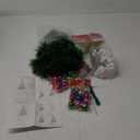 Christmas Tree Wall Light Decoration DIY Wall Hanging 33 ft Garland Xmas Glitter Ball Ornaments Christmas Star Tree Topper for Xmas Outdoor Indoor Home Decor(Dark Green)