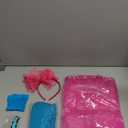 Tatuo 80s Fancy Women Tutu Skirt Accessories Costume Party Outfit Leg Warmers Headband Gloves Earrings Necklace