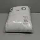 NICETOWN 100% Blackout Window Curtain Panels, Cold and Full Light Blocking Drapes with Black Liner for Nursery, 84 inches Drop Thermal Insulated Draperies (White, 2 Pieces, 52 Wide Each Panel)