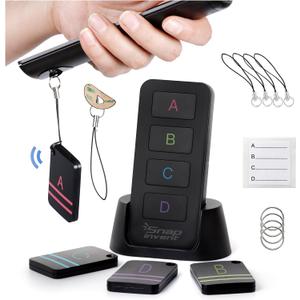 Key Finder and TV Remote Control Retriever - Trackers Locator, Keys, Purse - Keychain Tracker Beeper Tags - Find Your Lost Belonging Items Quickly