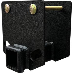 RV Bumper Hitch Receiver 2 inch Adapter Receiver Openning 3500 LBS Capacity Texture Black Compatible with 4 inch X 4 inch Square RV Rear Bumpers