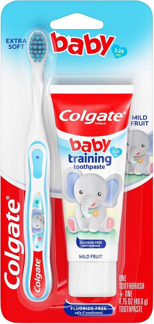 Colgate Baby Toothbrush and Training Toothpaste Bundle