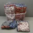 Secgo California King Quilt Size - 100% Cotton Oversized California Comforter Set Bedding Sets (120 * 110 Inch) with 2 Pillow Shams, Patchwork Reversible Lightweight Bedspread