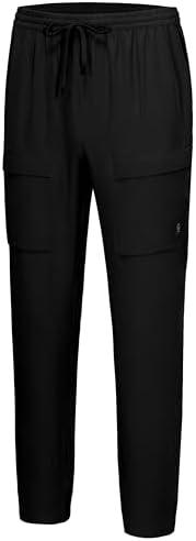 Little Donkey Andy Men's Cargo Joggers Lightweight Quick Dry Hiking Pants Athletic Running Workout Lounge Casual Outdoor, 2XL