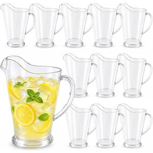 12 Pcs Plastic Pitchers 60 Ounce Large Water Pitcher beer pitcher