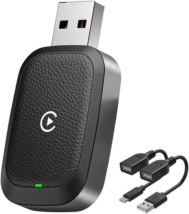 Wireless Carplay Adapter for iPhone New Intelligent Upgrade, Easy to Upgrade Wired CarPlay to Wireless, Instant Connection, Super Mini Car Playback Adapter for Cars with Built-in CarPlay