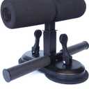 Double Suction Cup Type Third Gear Height Adjustment Fitness Sit Up Auxiliary Equipment Abdominal Trainer Abdominal Curl Device Home Indoor Sport Fitness Equipment Reduce Waist and Abdomen (Black)