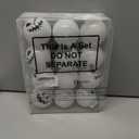 Jetec 12 Pcs Christmas Ball Ornaments for Tree Nightmare Before Black and White Horror Christmas Tree Decorations Spooky Skull Plastic Shatterproof Hanging Decor for Xmas Halloween Party (White)