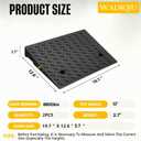 2 Pack,2.7" Height Threshold ramps for doorways，Wheelchair Ramp