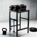 Commercial Heavy Duty Adjustable Dumbbell Stand & Kettlebell Stand, Adjustable Dumbbell Weight Rack, Kettlebell Storage Rack, Weight Rack for Garage/Home Gym/Commercial with Non-Slip Base, Anti-Tip Safety & Space-Saving Design, Weight Capacity 500/600/800 lbs