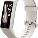 Zeacool Fitness Tracker with Heart Rate Blood Oxygen Blood Pressure Sleep Monitor,1.10''AMOLED Touch Color Screen,IP67 Waterproof Activity Tracker,Step Counter for Walking for Women Men (Beige)