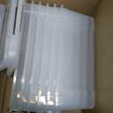 22 Quart Plastic Storage Box with Lid, 6 Pack Latching Container Bins