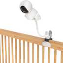 Baby Monitor Mount - Universal Adjustable Monitor Flex Stand for Hello Baby, Nanit Pro, Infant Optics, VTech & Most Baby Monitors - Detachable Arm Camera Clip Mount with Cute Stickers for Crib