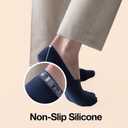 Cloud Women's No Show Invisible Socks (Black, S)