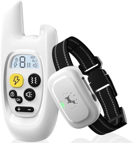 Dog Shock Collar with Remote Control- [Newly Upgraded] Dog Training Collar for Small Medium Large Dogs, Electric Collar for Dogs Training Rechargeable, Waterproof E Collars with Shock-Lock Keypad
