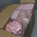 Cunno Pink 42 Pcs Spa Party Favors Sleepover Party Supplies Headband Scrunchies Hair Clip Bracelet Jewelry Case Makeup Bag Plastic Cups for Women Bridesmaid Return Gifts