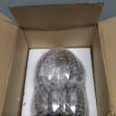 GO&SO Small Glass Smoke Grey Tulip Lamp Shades 2 Pcs Flower Art Blown Pendant Lamp Shade, 1.65" Top x 4.33" Diameter x 4.13" Height, 1.58lb, Replacement Mini Lamp Shade for Table Wall Lamp Chandelier