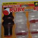 Ruby Sliders As Seen On TV by BulbHead - Red Means They’re Authentic - Premium Chair Covers Protect Hardwood & Tile Floors from Scratching - Fits Most Furniture Leg Sizes & Shapes - 8 Pack