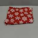 Tatuo 10 Pieces Christmas Cotton Fabric Squares Precut Quilting Patchwork Christmas Snowflake Print Red Green Fabric for Xmas Sewing Crafting DIY Supplies(50 x 50 cm/ 19.68 x 19.68 Inch)
