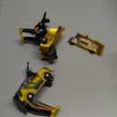 Collision Transforming Dinosaur Car Toy, 2 Magnetic Cars Transform into Dinosaur Toys for Kids Toddler Fun Deformation Robot Dino Car Christmas Birthday Gift Toys for Boys Girl(Golden Dragon)