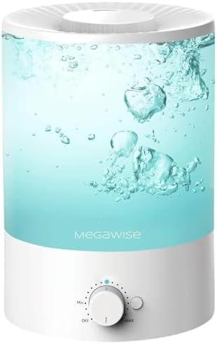 MegaWise Topfill 7-colour Night light humidifier for Kid bedroom with 3.5L Large Capacity, No leakage Design Fine Mist Output Auto Shutoff, Essential Oil Safe Tank