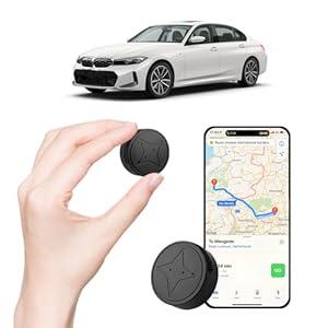 Mini GPS Tracker for Vehicles - Car GPS Tracker Portable Real Time Magnetic GPS Tracking Device,No Subscription Required,for Kids,Dogs,Trucks ﻿