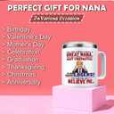 2 x Gifts for Nana -Funny Birthday Gifts from Granddaughter,Grandson,Grandkids-Best Gift for Grandma,Women on Mothers Day,Christmas-You Are a Great Nana (14 Oz Coffee Mug)