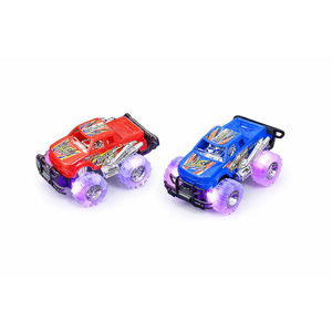 Light-Up Monster Truck Toys (2-Pack)  Push-&-Go Cars with Glowing Wheels  Birthday Gift for Toddlers, Boys & Girls Ages 3+  Durable Friction-Powered Trucks  Batteries Included