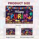 30 Pcs Purim Festival Themed Disposable Placemats Rectangular Cartoon Placemats The Perfect Choice for Holiday, Party, Home Kitchen, and Dining Table Decorations