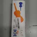 Violin Shoulder Rest for 1/2 Size, [Imitation Wood Grain] Violin Shoulder Rest with Comfortable Foam Pad & Height Adjustable Feet