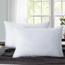 2 Pack Feather Microfiber Pillows Medium Firm for Back and Side Sleepers, Queen