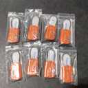 TravelMore 10 Pack TSA Approved Travel Combination Cable Luggage Locks for Suitcases - Orange