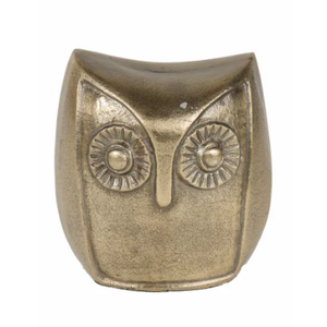 5.6IN Aluminum Owl Gold
