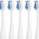 Replacements Toothbrush Heads for Waterpik Complete Care 5.0/9.0 (WP-861/CC-01), STRB-5WW, Pack of 5, White