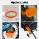 Oil Change Kit Compatible with Harley, Filter Cap Wrench, Crankcase Fill Tool, Primary Case Oil Funnel, Drip-Free Oil Filter Tool, 30Pcs Drain Plug O-Rings