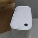 JOYBOS Bathroom Trash Cans, Adsorption Garbage Can with Press Type Lid,10L Dogproof Slim Plastic Narrow Trash Bin,3 Gallon Garbage Bin for Home, Office and Narrow Place
