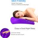 Inflatable Wedge Pillow for Traveling, Lightweight Wedge Pillow for Acid Reflux Relief, Portable Pillow Wedges for Sleeping, Blow Up Travel Pillow for Camping, Back Lumbar Support