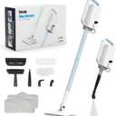 Steam Cleaner, 6 in1 Rotated Steam Mop Cleaner with 2 Modes, 2 Microfiber Pads, 400ML Removable Tank, 23FT Power Cable, Detachable Steam Mops for Floor, Laminate Floor, Tiles Cleaning (Denim Blue)