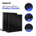 Black Delrin/Acetal Copolymer Plastic Sheet, High-Performance Engineering Plastic for CNC Machining, DIY, and Industrial Applications (Black, 1/2" x 6" x 12")