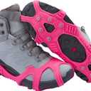ICETRAX V3 Tungsten Crampons, Ice Cleats for Shoes and Boots - Ice Grips for Snow and Ice, Non-Slip Shoe Grippers with Reflective Heel (S/M (Men: 5-9/ Women: 6.5-10.5))