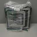 Shine LUEST Modern LED Ceiling Light Fixture Black Kitchen Lighting Fixtures Ceiling for Bedroom 31.5" Dimmable 6 Ring Square Ceiling Light for Kitchen with Remote Control for Living Room,Dining Room