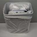 Yatmung 2 Pack - 2.5 Gallon Motion Sensor Bathroom Trash Can - Slim Smart Trash Cans - Skinny Trash Bin with Lid - Electric, Narrow, Plastic, Auto Open - Small Automatic Garbage Can (Grey)