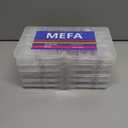 6 x MEFA Nail Tips, Medium Almond 15 Sizes, 600 Pcs Pre-shaped Half Matte Full Cover Acrylic Nail Tips Press on Nails for Nail Extension Home DIY Salon Manicure