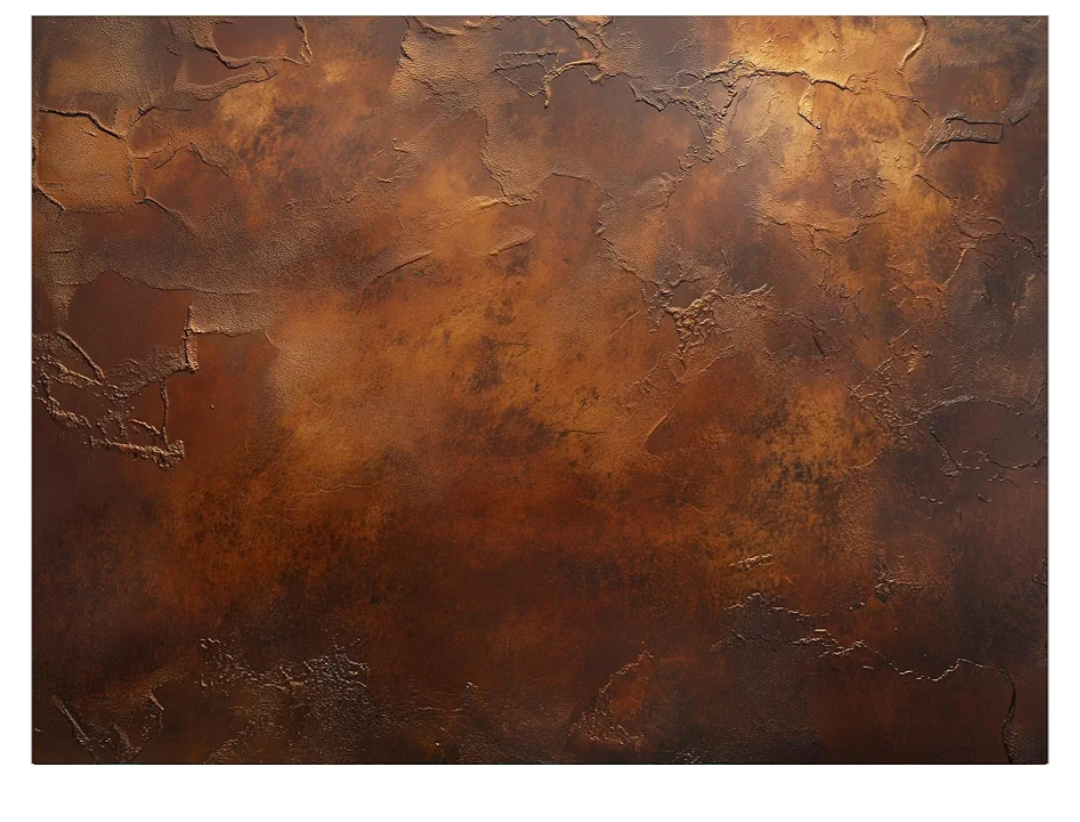 Tempered Glass Backsplash, Rustic Copper Metal Texture Glass Kitchen Backsplash, Industrial Kitchen Wall Panel, Heat Resistant Stove Splashback, Custom Glass Panel for Kitchen