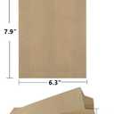 BagDream Paper Sandwich Bags 7.9x6.3x1.96" 200ct Recyclable Kitchens Paper Sack Sandwich Bags, Sealable with Thank You Stickers, Unbleached Natural Kraft Paper Bags
