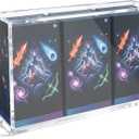 3 x 2PCS Clear Acrylic Case for 3 MTG Commander Decks, TCG Display Storage Box