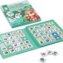Magnetic Memory Matching Games for Toddlers Ages 3 +,Travel Games for Kids, Fun Educational Toys for Summer Camp & Road Trips.